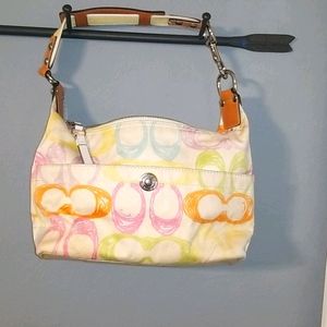 Coach Hamptons Pastel Signature C hobo purse